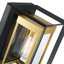 Deshwana Gold/Matte Black 30cm H Outdoor Wall Lantern