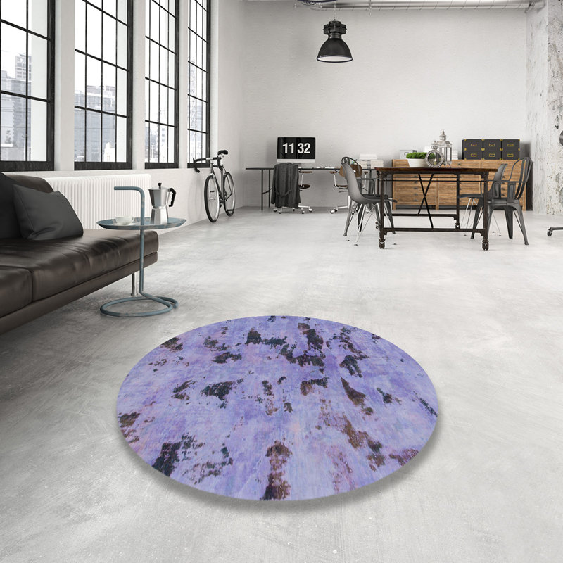 Abstract Indoor Rug, Round 8'
