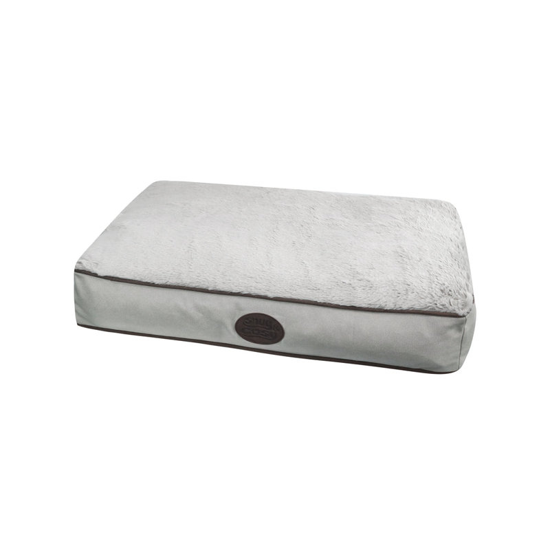 Faux Leather Pet Bed, Grey