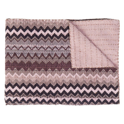 Kantha Knitted Throw Blanket