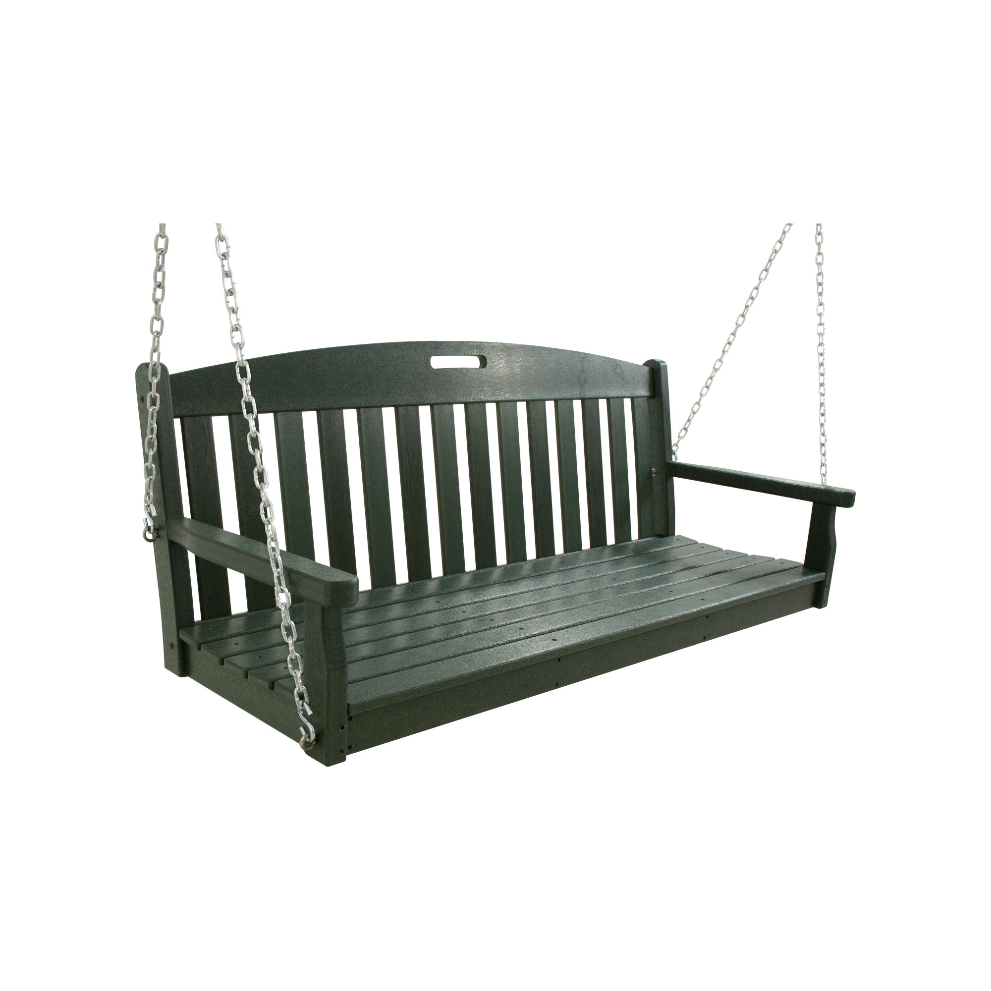 POLYWOOD Yacht Club 60" Swing, Rainforest Canopy
