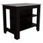 Îlot de cuisine, table de cuisine H 35 po, quatre pieds, trois tablettes de rangement ouvertes-758192125