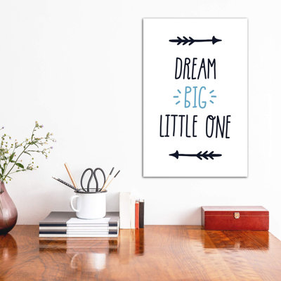 «Dream Big Little One Tribal», reproduction d'art textuel