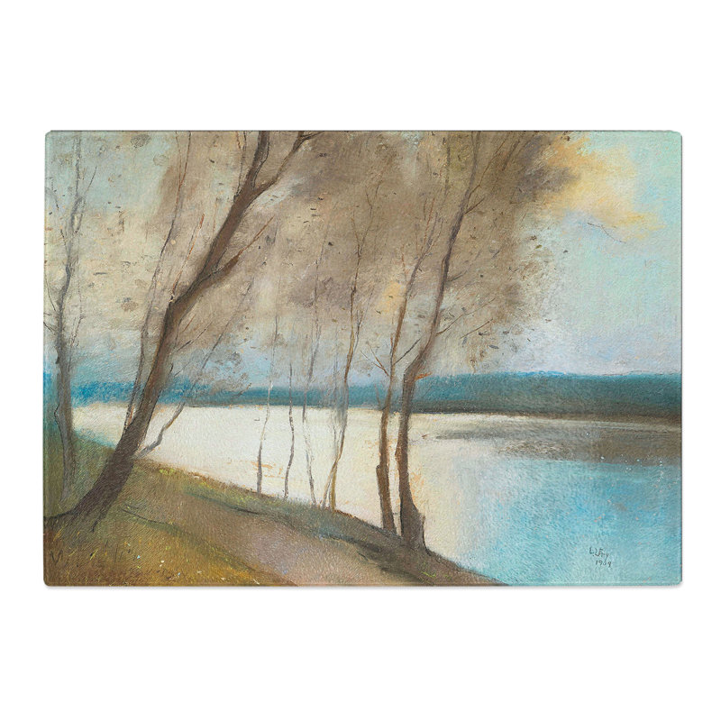 Fruhling by Lesser Ury Chopping Board, 0.4cm H x 28.5cm W x 39cm L