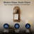  Dark Walnut Boho Arched Lunar Ledges 2-Tier Floating Wall Shelf-120951120
