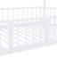 Cadre de lit simple en métal blanc avec glissière et garde-corps-1961144344-1961144346