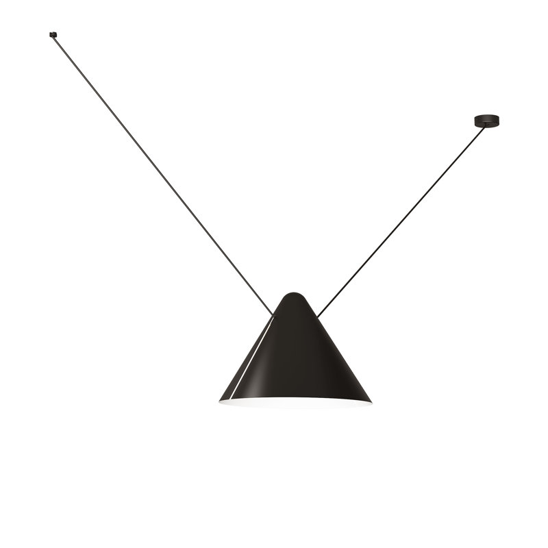 Luminaire suspendu super attique latéral 1, H 88,63 po x l 80,75 po x P 17,75 po