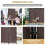 Leveille 102.5'' W x 72'' H 3 - Panel Folding Room Divider-1208242398