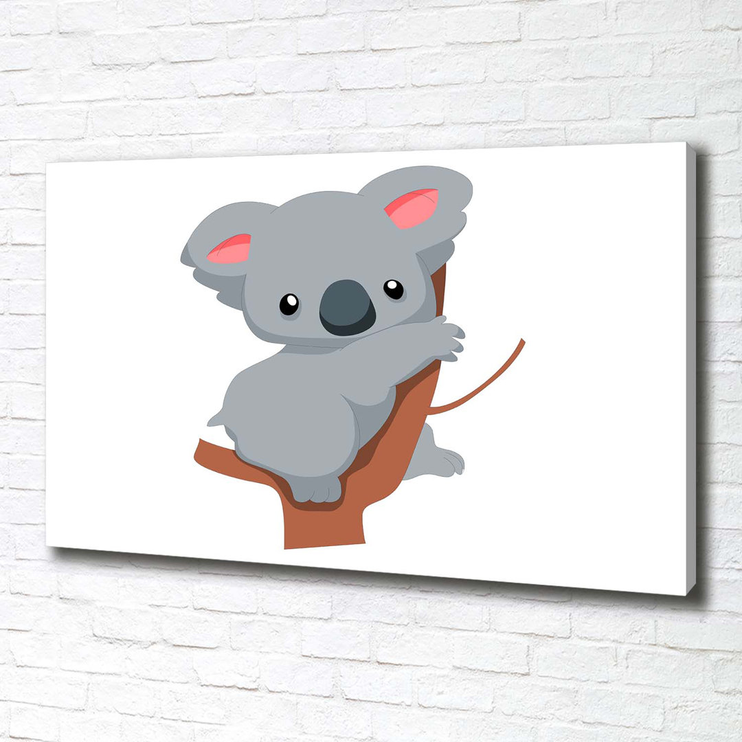 Koala On The Tree - Wrapped Canvas Print