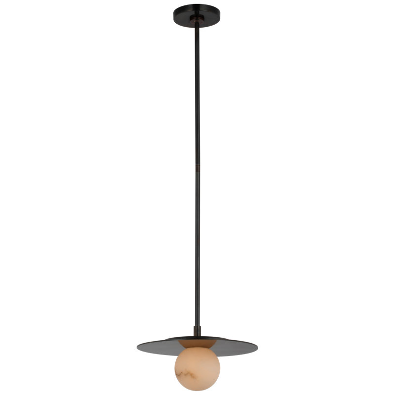 Pertica 1 - Light LED Pendant, 49.25" H x 12" W x 12" D, Mirrored Bronze