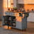 Versatile Kitchen Cart with Drop-Leaf Countertop, Adjustable Storage, and Dual Mobility Options for Modern Homes.-783897021