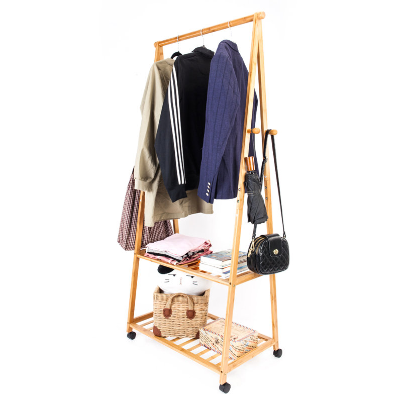 Porte-vêtements en bambou l 29,53 po Philodendron