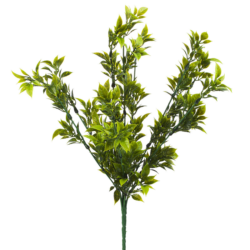 Ensemble de 2 fausses feuilles vertes Bush