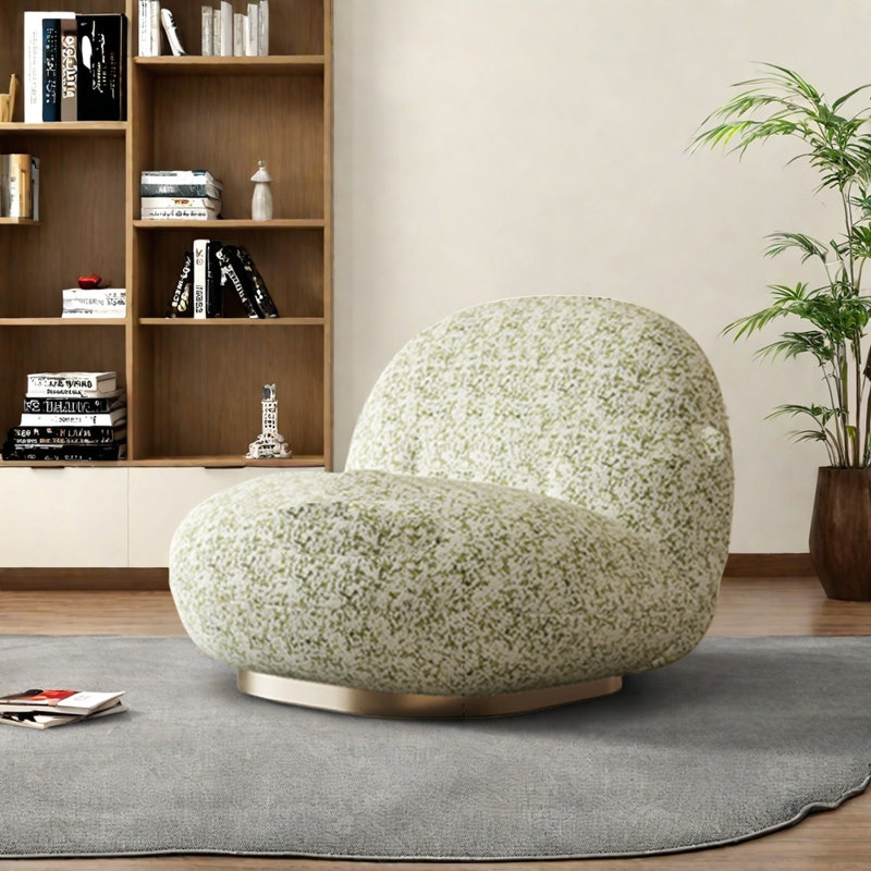 360° rotating high-end chair, Green/White