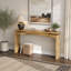 Console en bois, table d'appoint à dossier en bois de 62 po de longueur x 31 po de hauteur, bureau d'entrée pour le couloir et l'entrée
