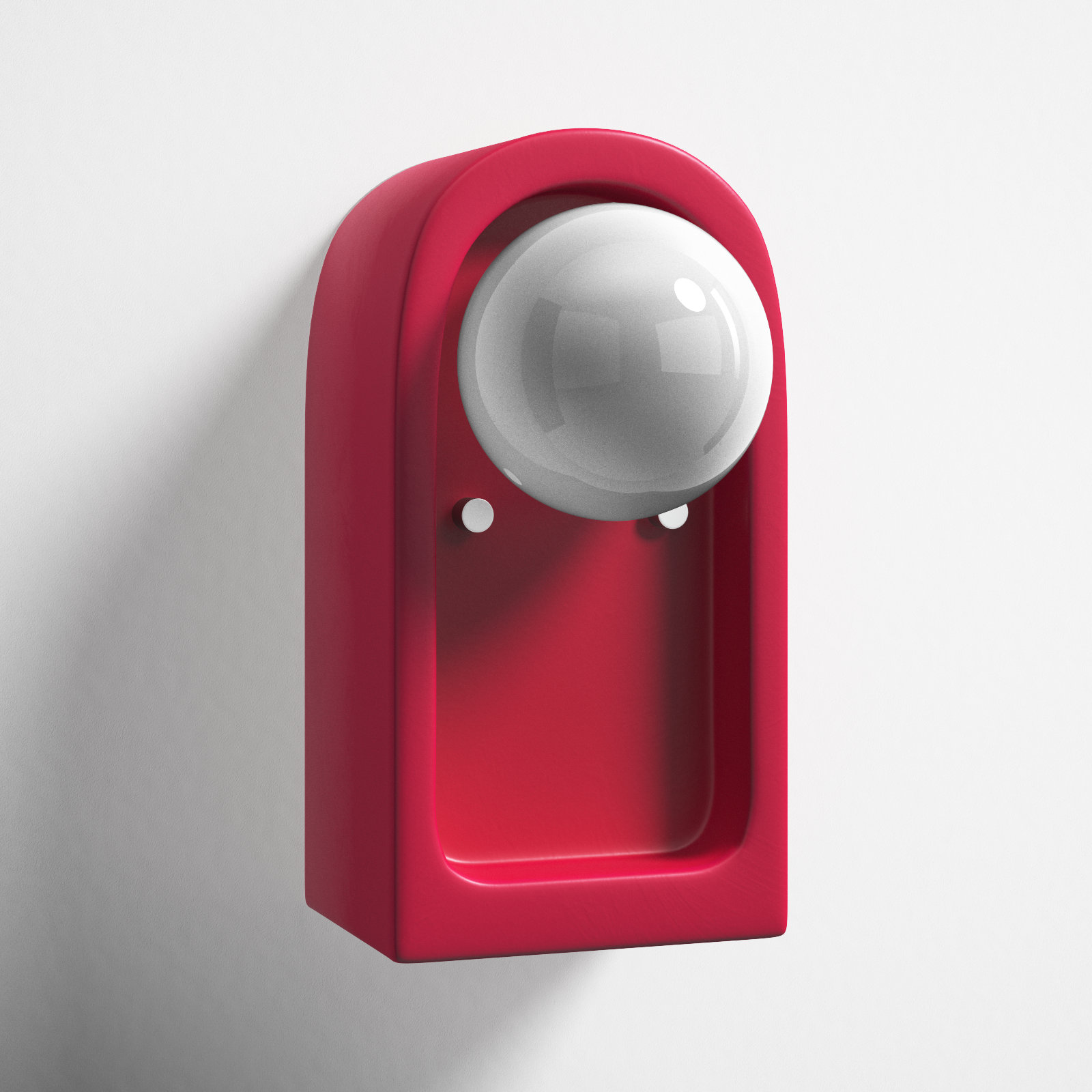 Rosalino Single Light Ceramic Sconce, Cerise