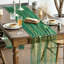 6 chemin de table en gaze or vert 120 pouces 10pi