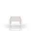 Table à pieds extensible avec incrustation en métal - vanille