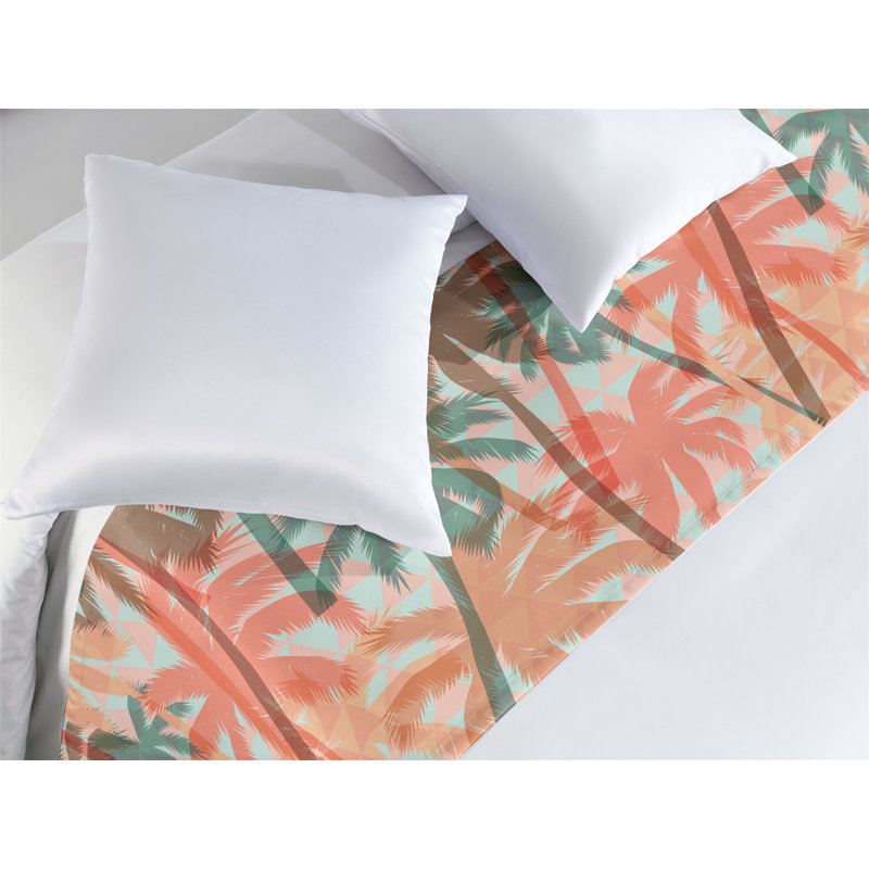 Ambesonne Hawaiian Summer Bed Scarf Runner Art, Très grand lit