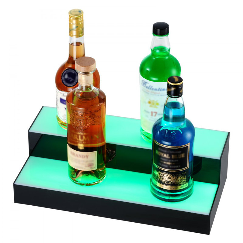 Tablette de bar à boissons alcoolisées à DEL avec contrôle des radiofréquences et de l'application 2 étapes