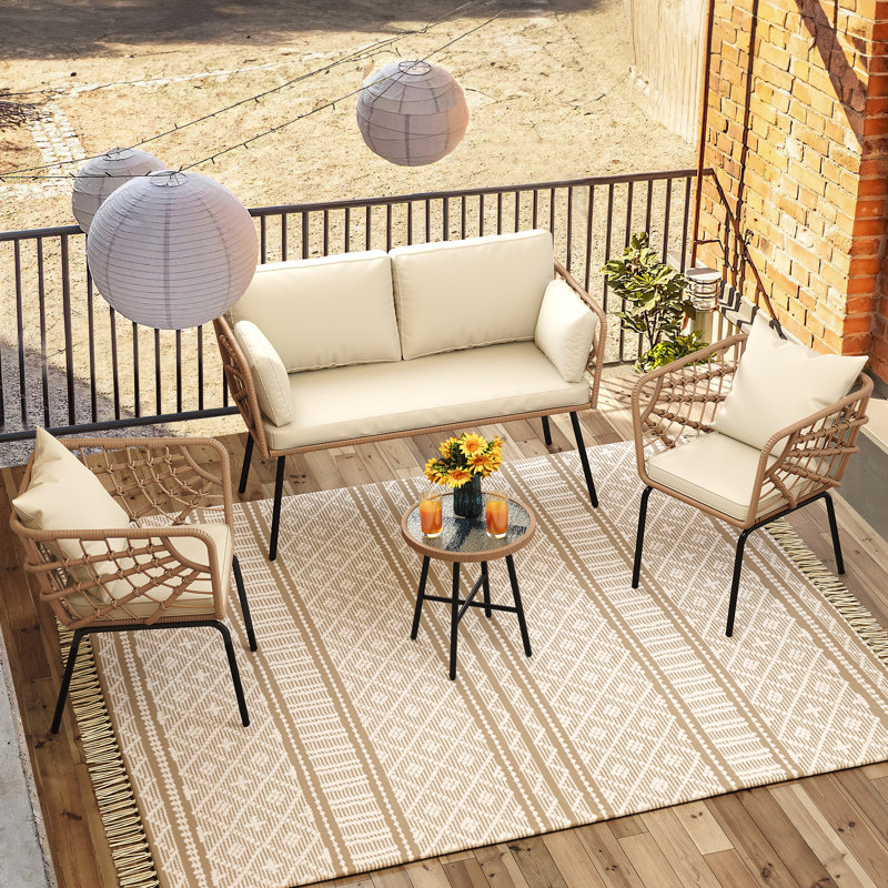 Ensemble de conversation d'extérieur pour 4 personnes Bay Isle Home ™