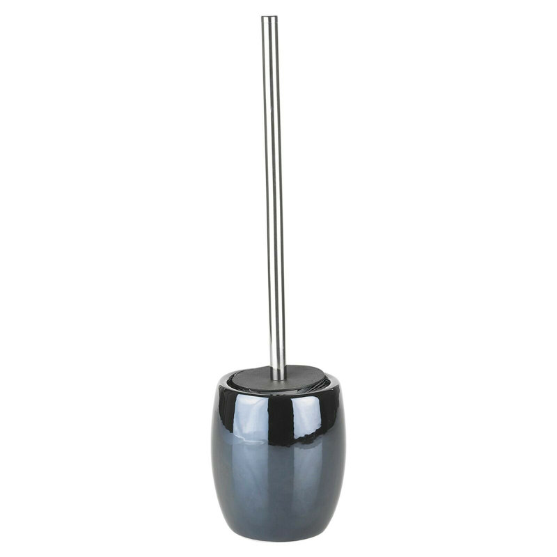 Hower Free-Standing Toilet Roll and Brush Holder, Black