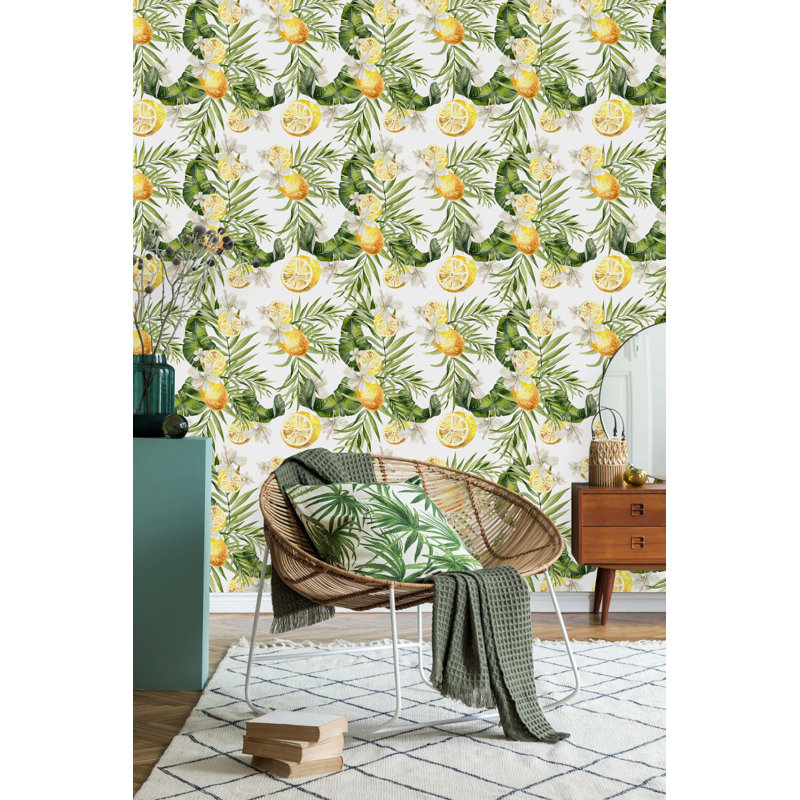 Carreau de papier peint l 25 po Matewan, L 2,09 pi x L 10,42 pi