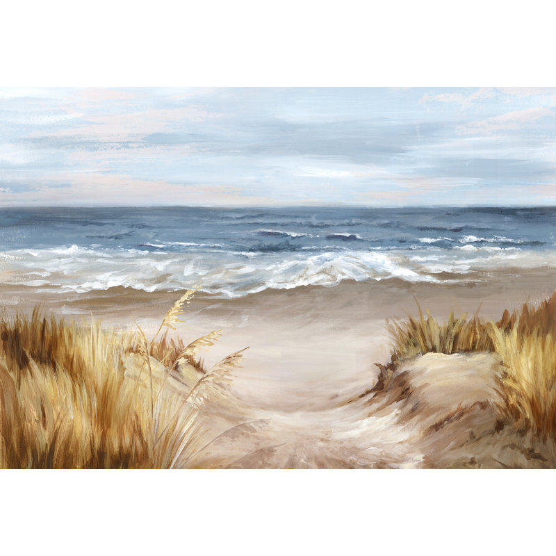 Plage intacte par Eva Watts, H 20 po x l 30 po