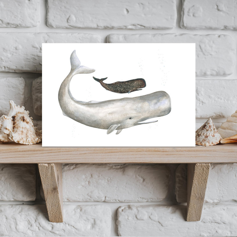 Gentle Ocean Giants by Isabelle Brent - Wrapped Canvas Print, 30.48 cm H x 45.72 cm W