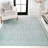 Kelliann Moroccan Geometric Turquoise/Cream Rug-1161536982