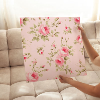 «Floral Cottagecore Rose Flowers», reproduction d'art non encadrée
