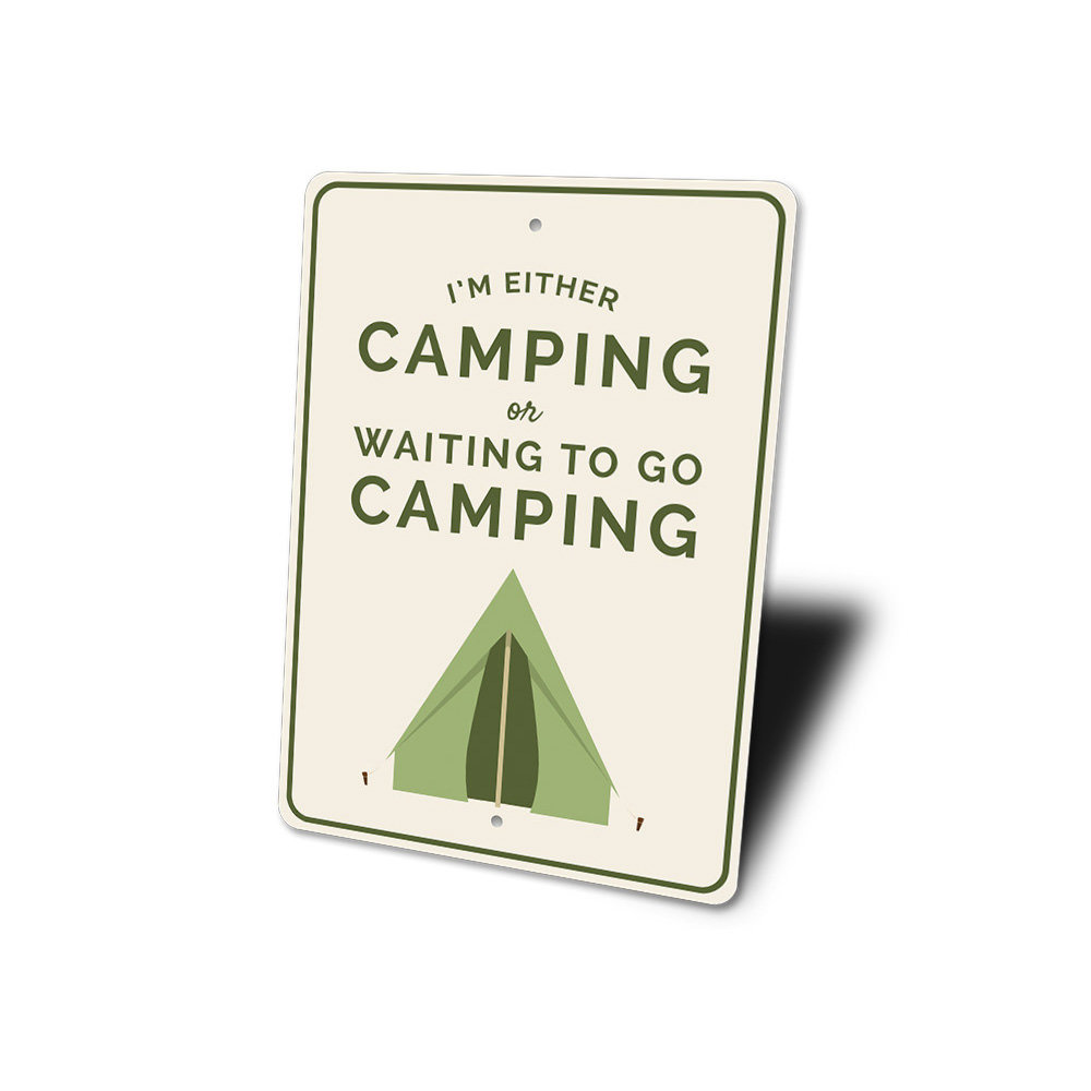 Avid Camper Gift Aluminum Sign Lizton Sign Shop, Inc 