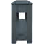 Console Table In Navy Colour: Solid Wood With Functional Storage Classic Table: Ample Shelf Space