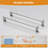 60'' W X 74'' H Door Double Sliding Frameless Shower Door With 8Mm Easy Clear Tempered Glass LYM-03 Brushed Nickel-123210301