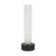 Kelly Wearstler Volver 1-light Small Table Lamp in White Marble with Clear Etched Glass shade-952417719