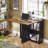 Leaf Tables For Small Spaces, Foldable Dining Table With 2-Layer Storage Rack