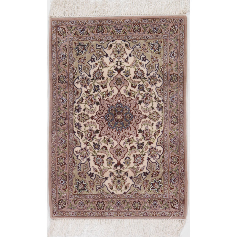 Persian Isfahan One-of-a-Kind Rectangle 2'4" X 3'5" Hand Knotted Area Rug