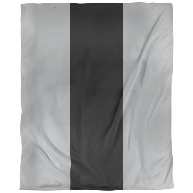 Housse de couette réversible Brooklyn Basketball, Microfibre, Housse de couette simple TG, Argent / noir / argent
