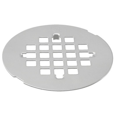 4-1/4" OD Casper Style Brass Snap-In Shower Strainer Drain Cover