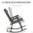 2 Piece Outdoor Rocking Chair Set, Patio Folding Lawn Rocker Set With Headrests For Yard, Patio, Deck, Backyard(Rocking Chair)-748489994