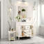Ensemble de meuble-lavabo 35 po avec armoire à miroir, tiroirs à fermeture en douceur et rangement triple-1238148516-1238148517