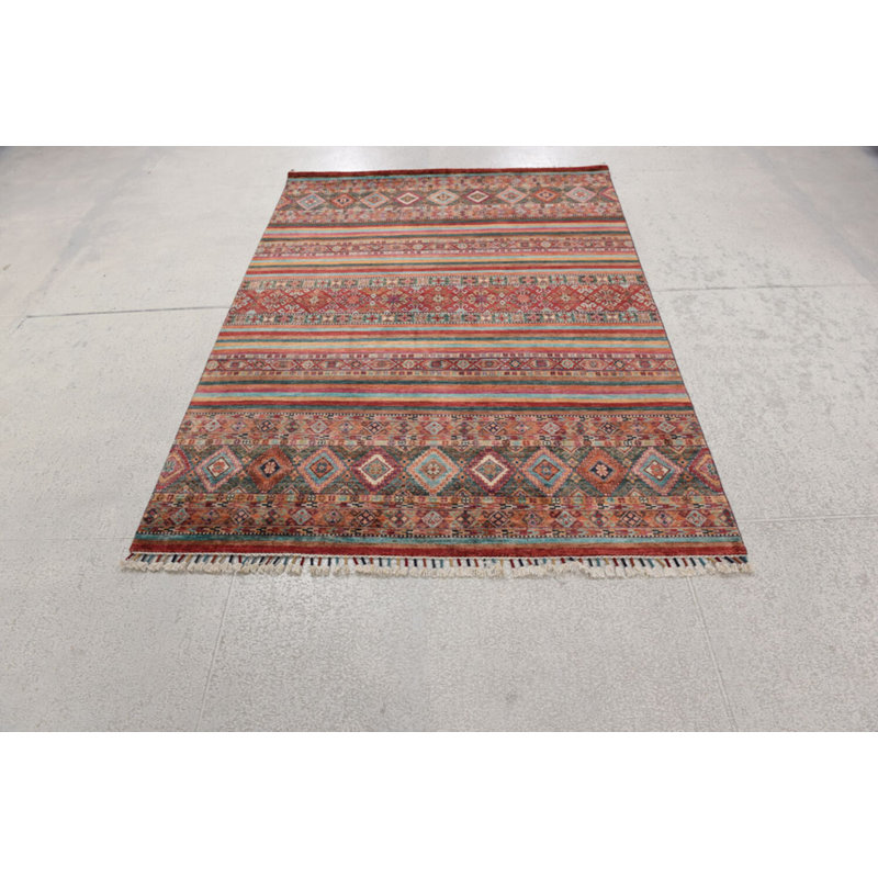 Clearance One-of-a-Kind Rectangle 5'5" X 7'7" Hand Knotted Area Rug
