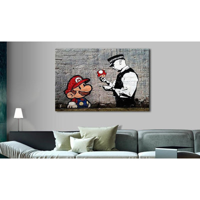 " Banksy Mario And Cop "