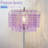 Crystal Floor Lamp Purple With Double-Layer Lampshade, LED Floor Lamp With On/Off Foot Switch, Silver Finish Tall Pole Lamp For Living Room, Girl Bedroom, Dresser, Office