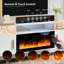 Meuble télé avec foyer électrique 36 po Alazik-108830424