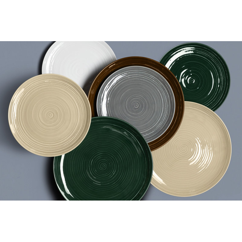 Round 27.5cm Dinner Plate, Peal Grey