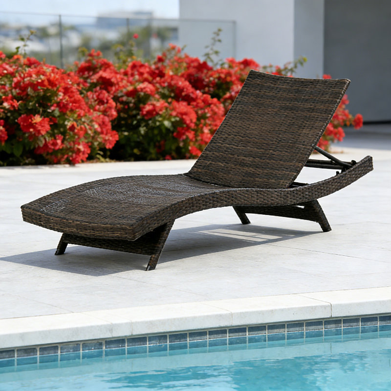 Fauteuil en osier PE, Moka, Ensemble de 2