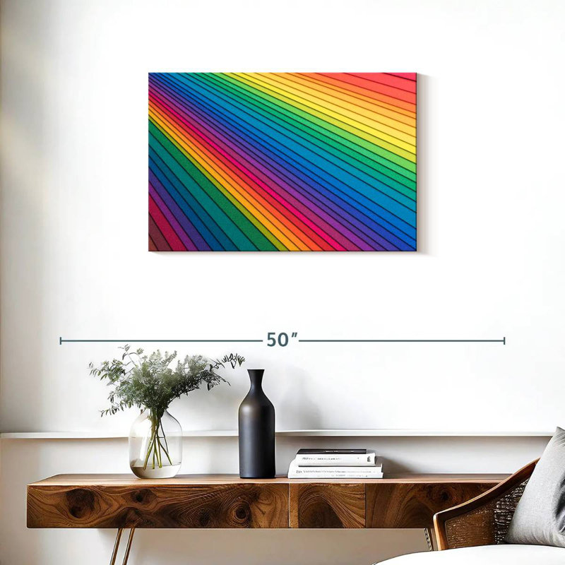 Hiltrud Rainbow Paper Stack, 20" H x 30" W
