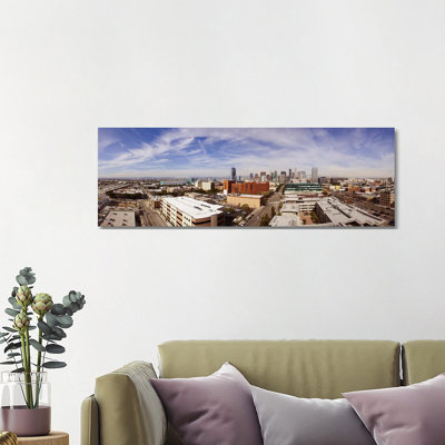 Buildings In Downtown Los Angeles, Los Angeles County, California, USA 2011 - Wrapped Canvas Panoramic Print