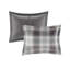 Ensemble de literie en microfibre douce, motif écossais multicolore pour un style chalet confortable